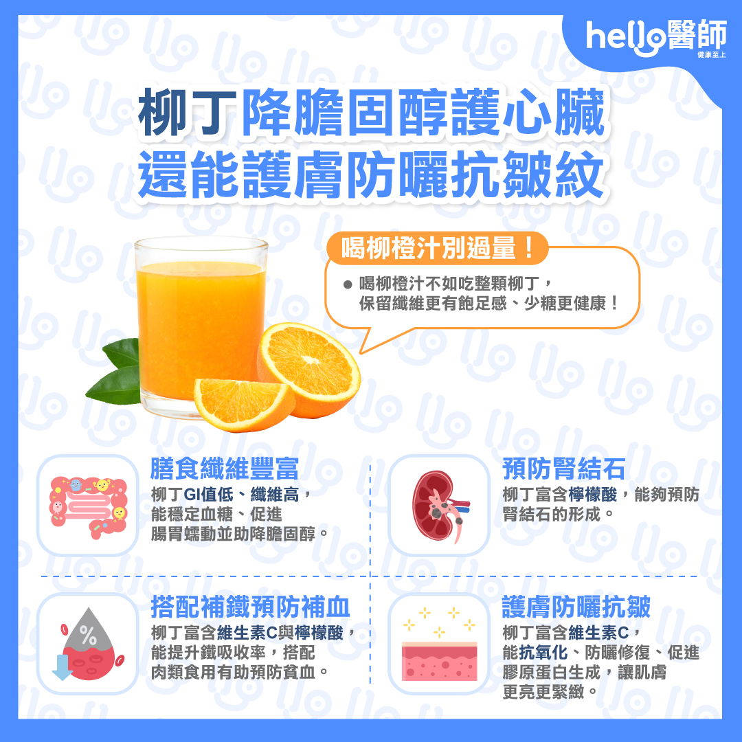 柳丁、柳橙汁好處多！別過量小心這3大禁忌