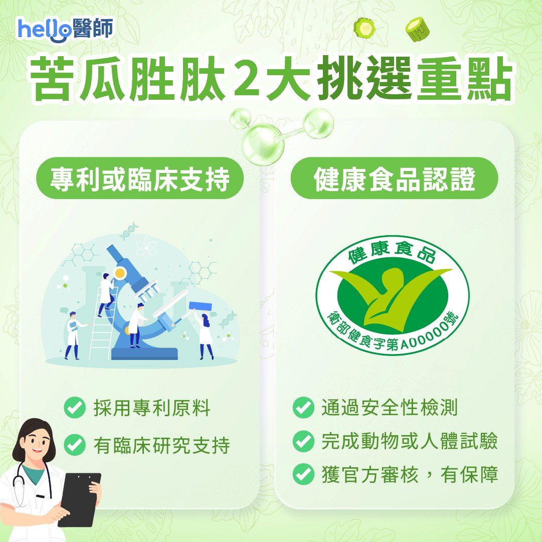 苦瓜胜肽挑選重點