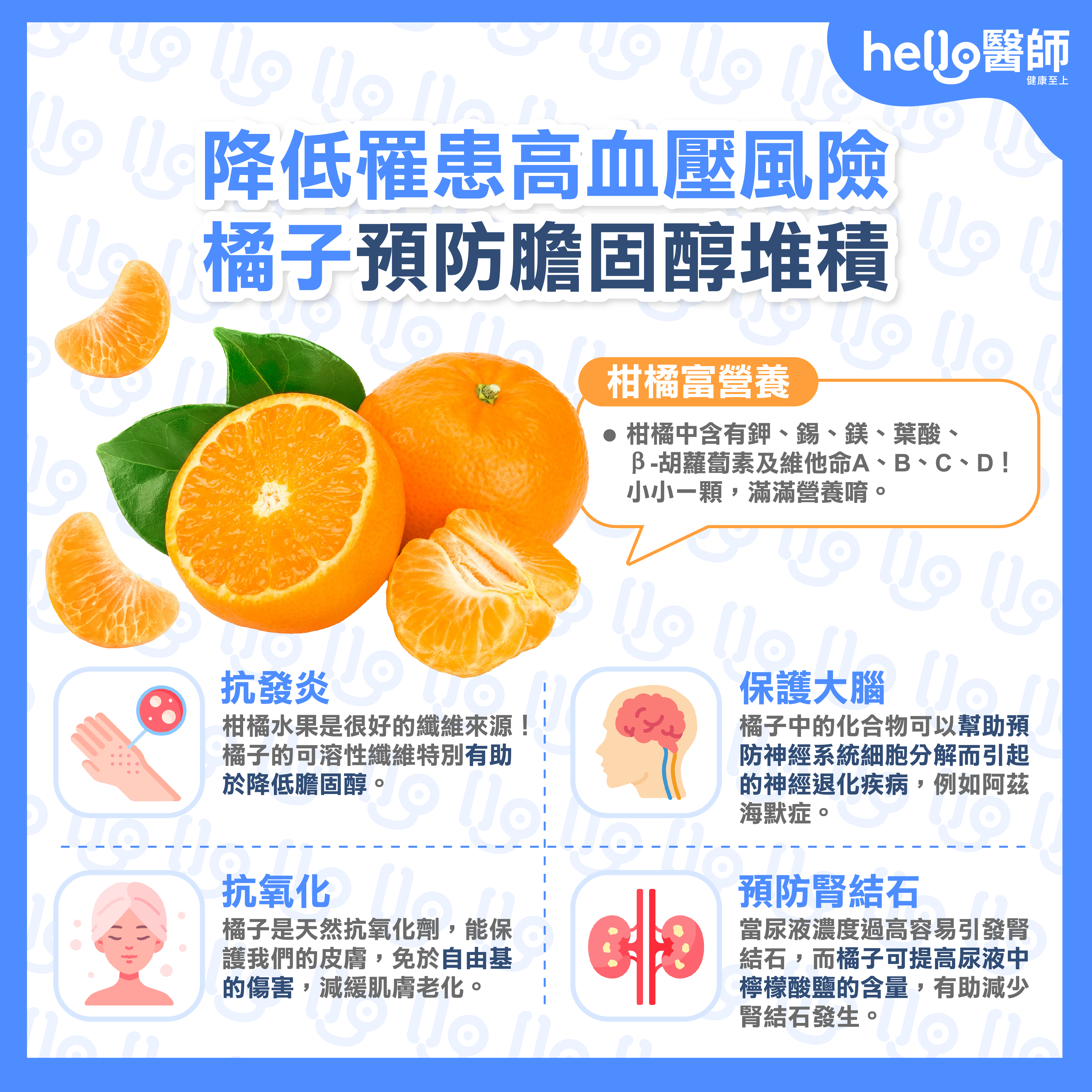 橘子、柑橘類水果好神！防癌補腦、美肌顧腎