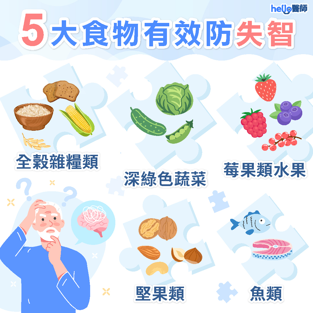 防失智食物有哪些？5大食物＋營養素＝預防失智症飲食