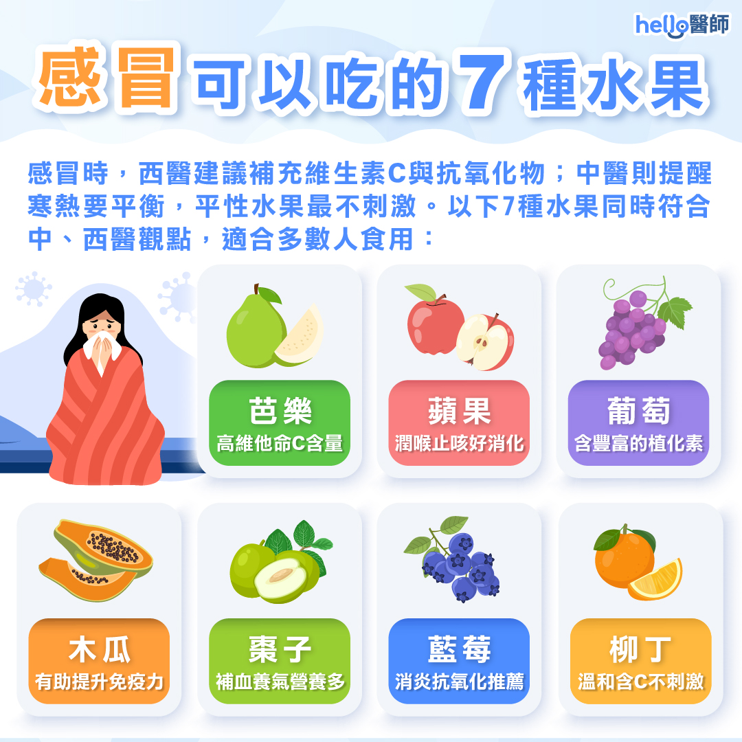 感冒吃什麼、不能吃什麼？水果、超商、三餐外食全攻略