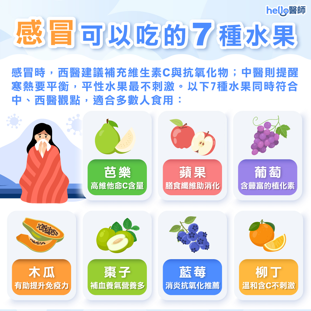 感冒吃什麼、不能吃什麼？水果、超商、三餐外食全攻略