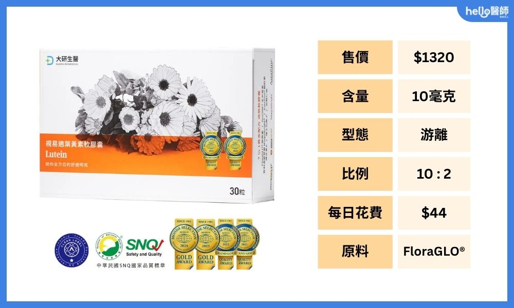 大研生醫葉黃素