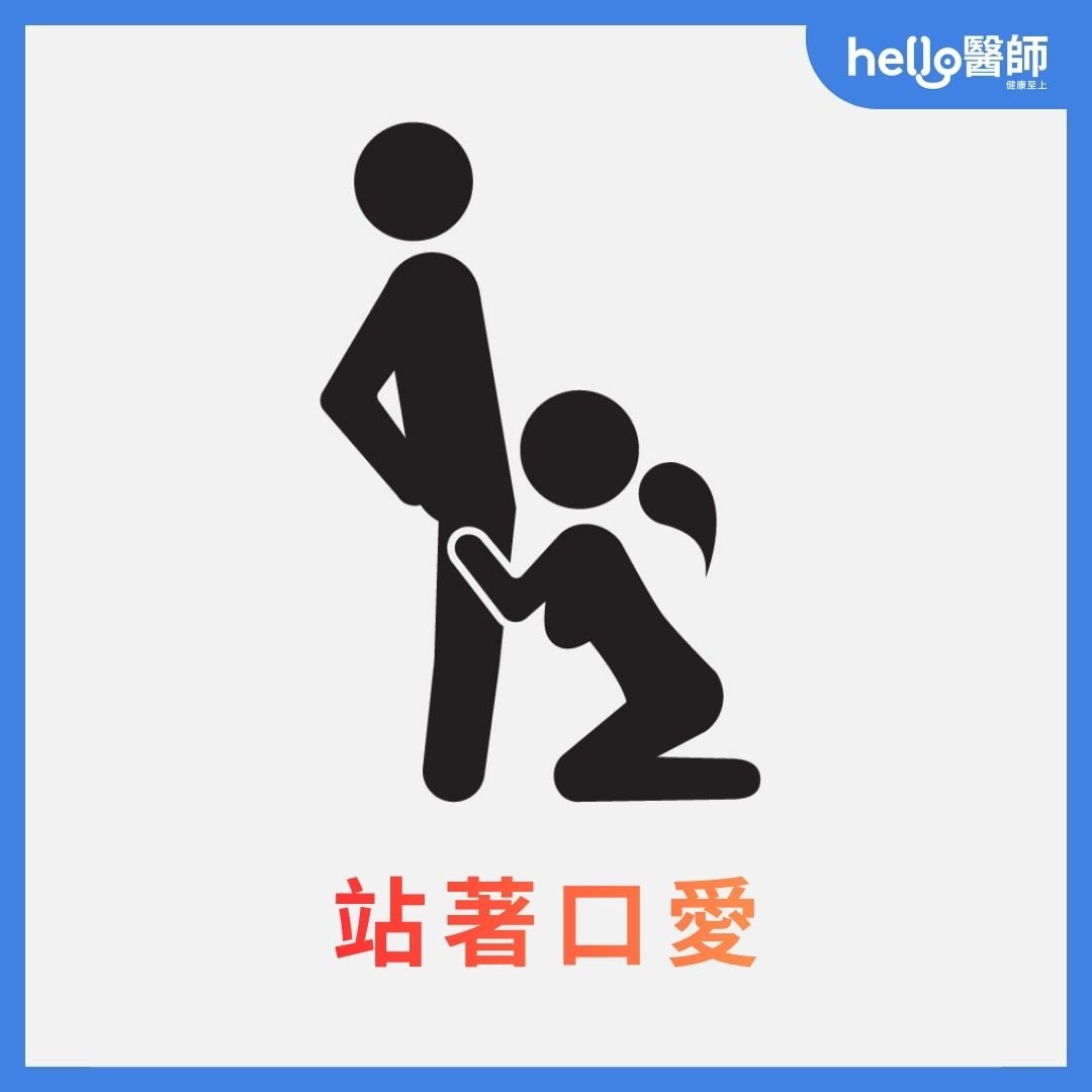 口交姿勢:站著口愛,女對男